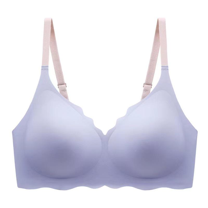 Crystal Jelly Seamless Wire-Free Bra - Sexy Gathering Design