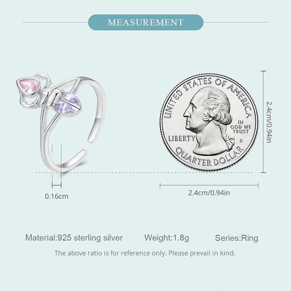 WOSTU 925 mincovní stříbro Rhino Beetle otevírací prsten Nastavitelný prsten proti hmyzu pro ženy Dárek k narozeninám Jemné šperky