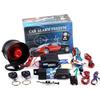 Alarma de coche universal de 1 vía Sistema de protección del vehículo Sistema de seguridad Entrada sin llave Sirena + 2 mandos a distancia Alarma antirrobo