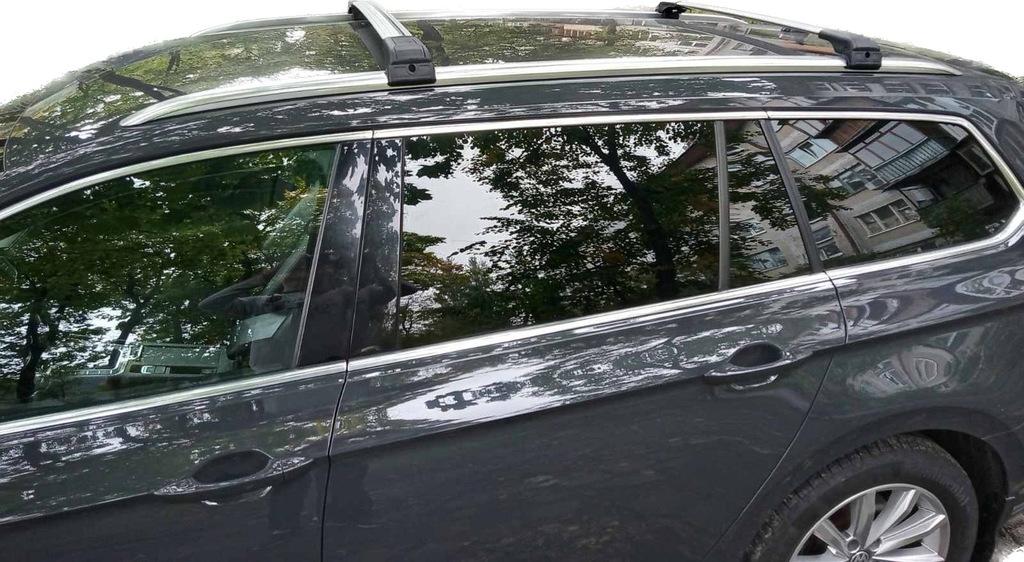 

Поперечний багажник на інтегровані рейлінги WingBar (2 шт) Чорний для Volkswagen Passat B8 2015-2023 рр.