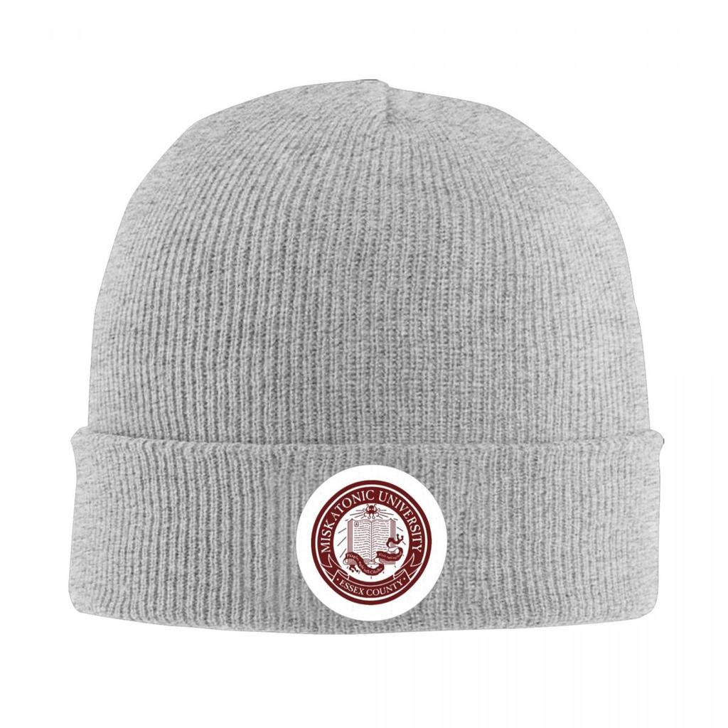 Cthulu And Lovecraft Miskatonic Warm Knitted Cap Winter Knit Bonnet Hat Skullies Beanies Hip Hop Caps for Unisex