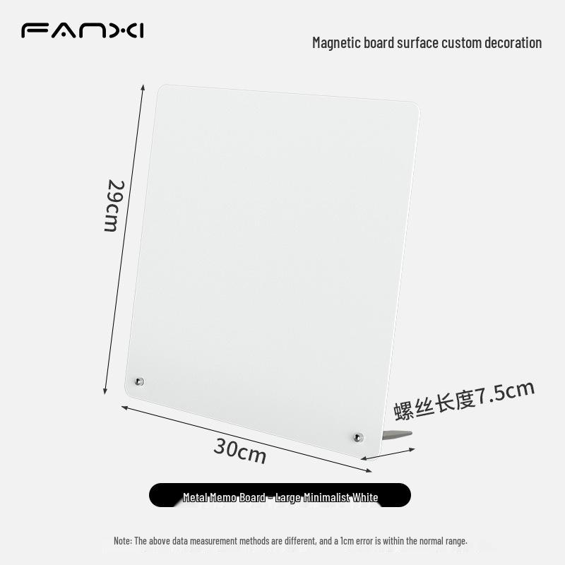 Magnetic Desktop Blackboard Memo Board - Erasable & Free-Standing for Office Use