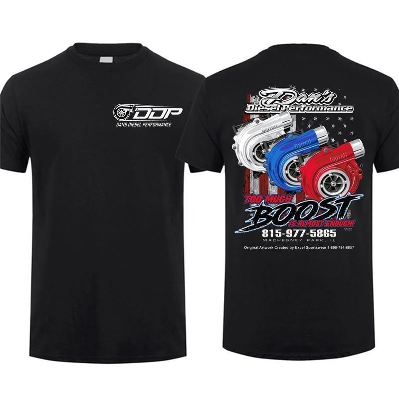 Dan s Diesel Performance Turbo Graphic Tee Crew Neck 100% Cotton Casual T-shirt XXL