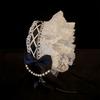 Pearl Lolita Lace Headband Ribbon Bow Maid Cosplay Headdress Cute Ruffled Hairband  Cosplay