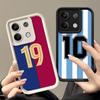 Phone Case for Xiaomi Redmi Note 15 14 13 Pro Plus FootBall Number 7 10 19 Shell 12S 11 11S 11T 5G 14S Soft Silicone Funda