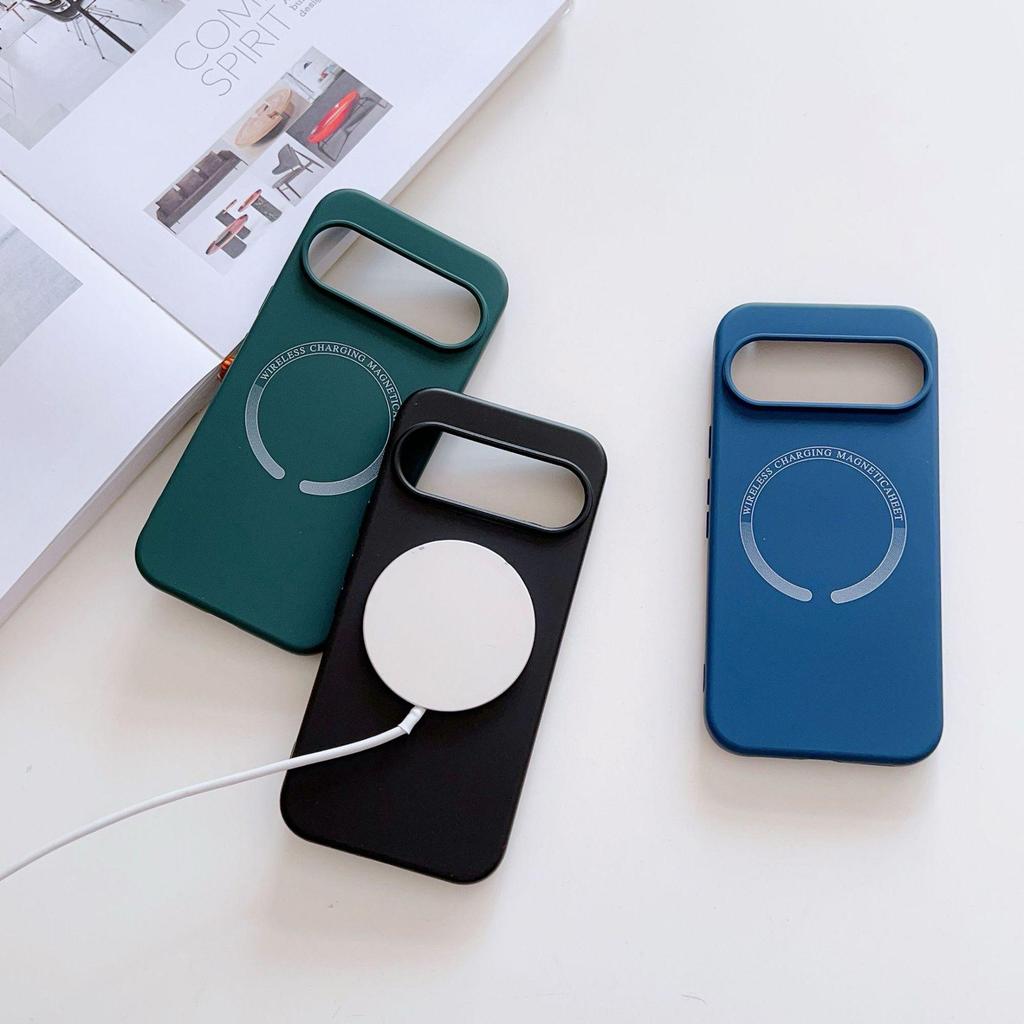 Magnetyczne etui na telefon Google Pixel 10 z płynnego silikonu