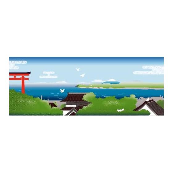 Hamamonyo Tenugui Towel: Shonan Japanese Scenery