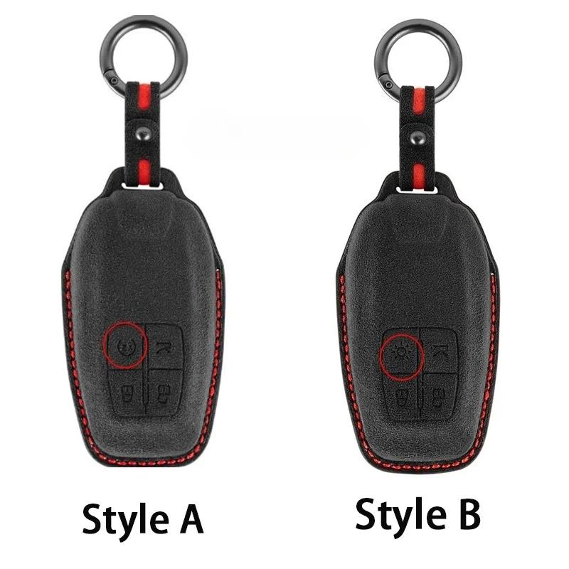 Car Key Case Cover Shell Fob for Ferrari 488 Roma SF90 F8 Protofino 812 458 F430 4 Buttons Car Remote Keychain Accessories MQ1