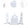 3 Acrylic Ramadan Decorations Flat Ornament for Table Eid Mubarak Display