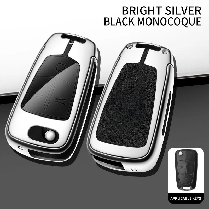 Flip Car Key Fob Case Cover Chain Remote Shell Holder Protector For Chevy Captiva Opel Astra H Adam Corsa Vectra Zafira Insignia