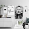 Moderne Motivation Zitate Wand Poster Sexy Lip Frau Porträt Leinwand Ölgemälde Home Dekoration Chic Schmuck