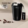 TOMIC Ceramic Lined Stainless Steel Thermal Coffee Mug