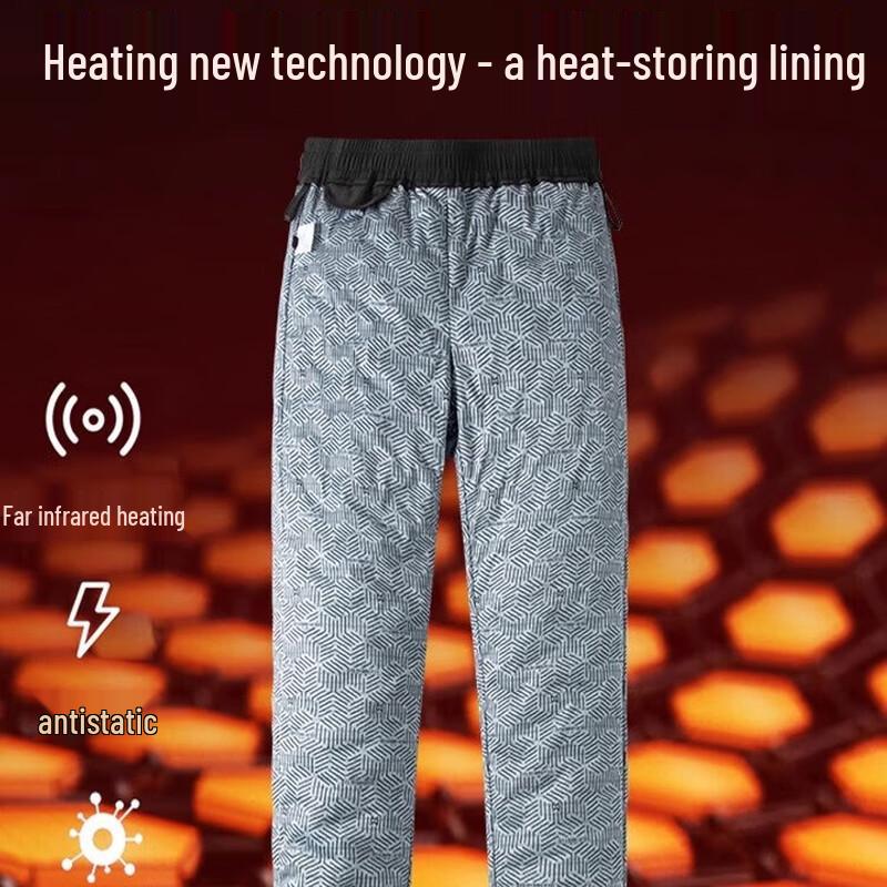 SNOWFLYING 2024 Winter Men's Goose Down Straight-Leg Thermal Pants X401312419F