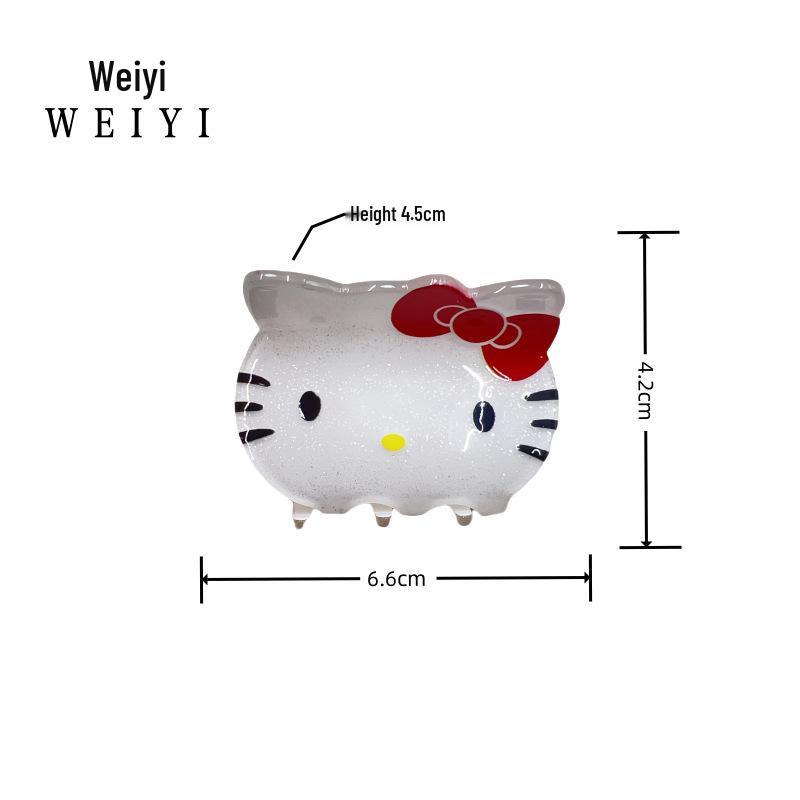 Cartoon Shark Hair Claw Clip - Cute Acrylic Accessory for Girls