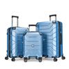 Large Capacity Lightweight Suitcase with Combination Lock & Silent Wheels, ABS+PC Material, All-Aluminum Drawbar for Simple Travel