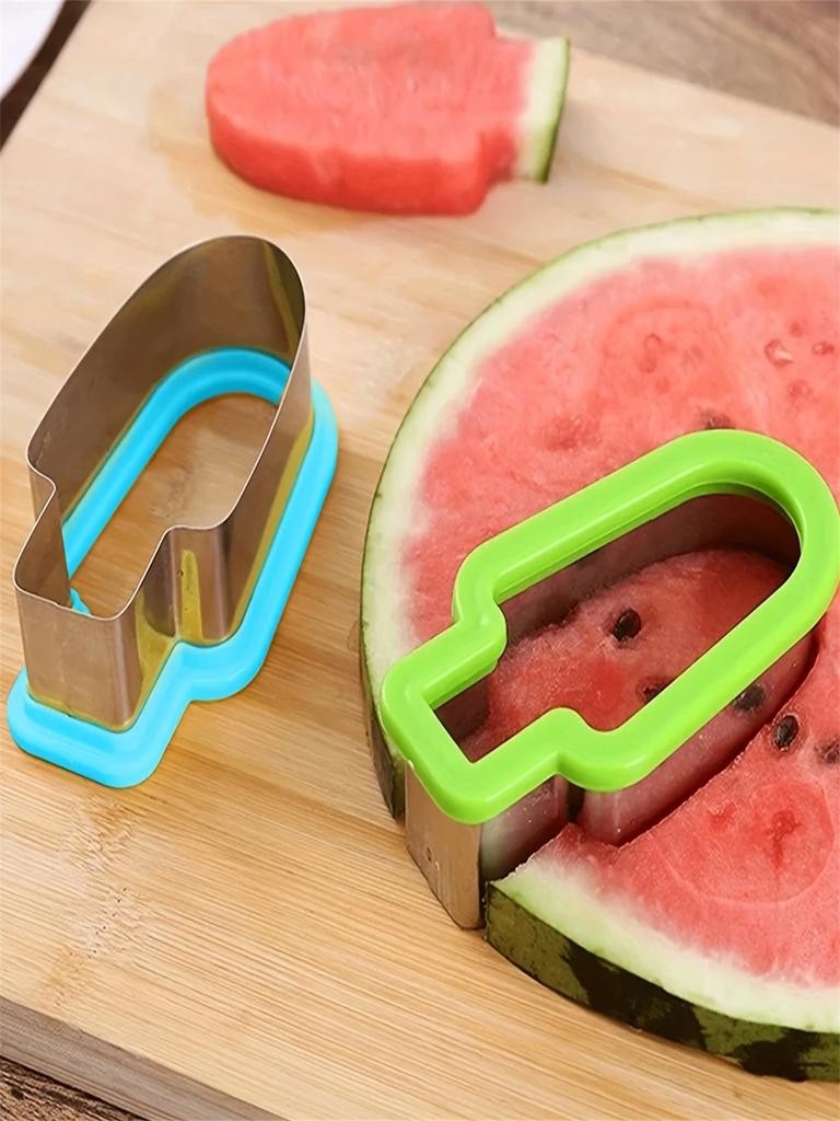 A Fun Watermelon Slicer, Fun and Easy to Use, 1 Piece Stainless Steel Watermelon Slicer and Popsicle Mold | Manual