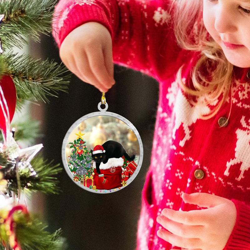 Christmas Acrylic Pendant Ornaments Christmas Pendants Acrylic 5Pecies Tree Pendants Cute Funny Christmas Ornaments Holiday