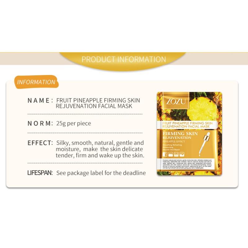 ZOZU Fruit Mask Hydrating Mask Face Mask Hydrating Mask