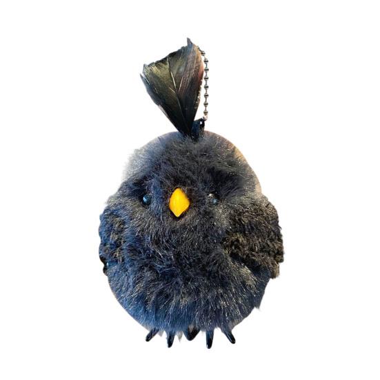 

Keychain Pendant Portable Plush Chick Charm Key Chain with Clockwork Bounce Toy Soft Squishy Stress Relief Accessory