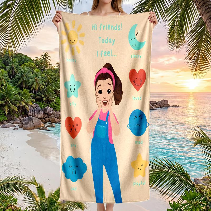 Ms Rachel Fashion Beach Towel: Ideal for Summer Adventures Soft, absorbent and quick drying suitable for swimming and bathing