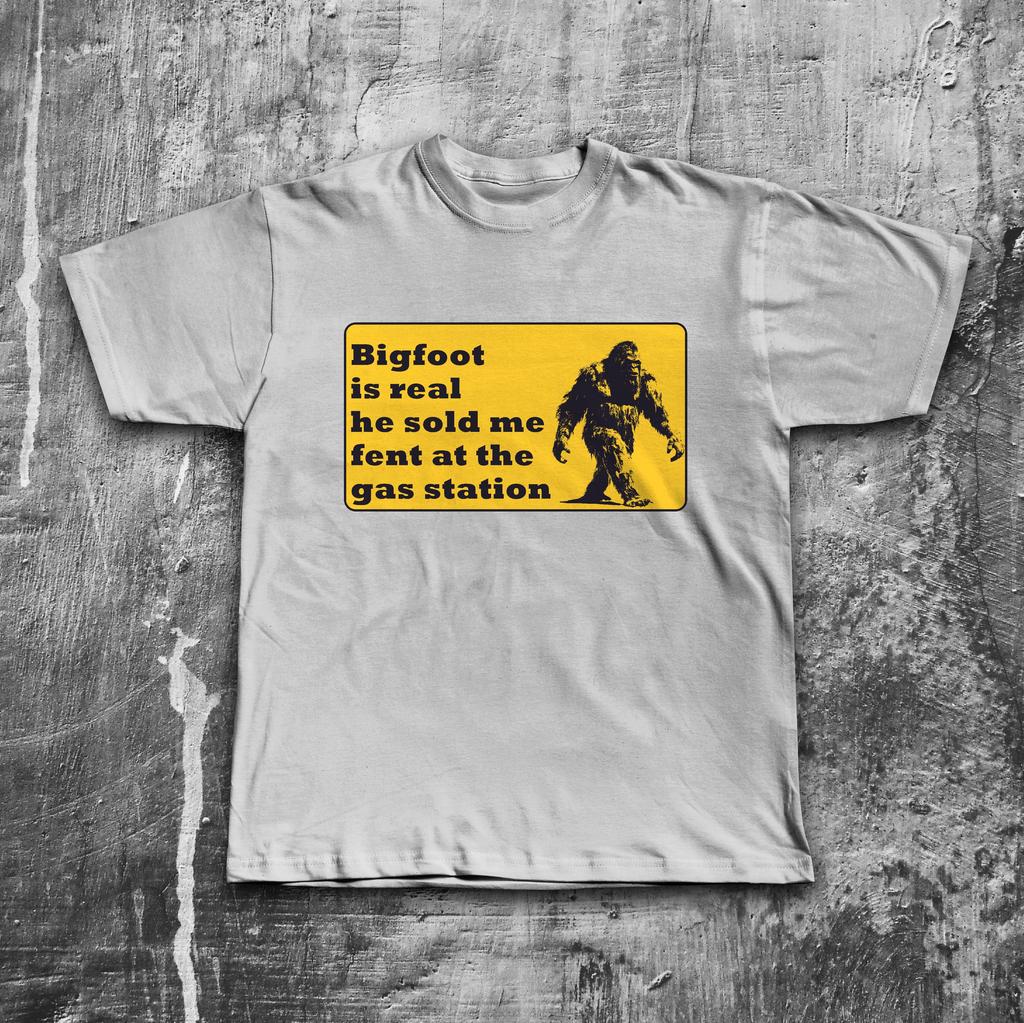 Funny Bigfoot Meme Tee Shirt Gift for Woman and Man Fentanyl Tshirt Dank Memes Tshirt Ugly Shirts Inappropriate Tees