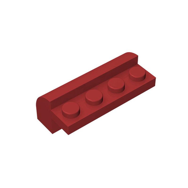 Non-Toxic Moc 10Pcs 6081 Slope Curved Building Blocks 2X4X1 1/3 With 4 Recessted Studs Bricks Educational Toys Children Birthday Kid Gift