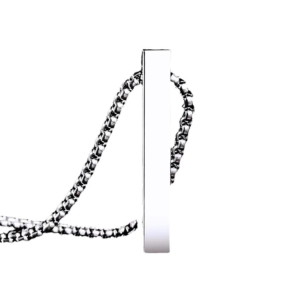 Geometric Titanium Steel Pendant Necklace - Trendy Unisex Design