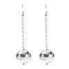 Women Disco Ball Tassel Long Dangle Hook Earrings Party Jewelry Gift