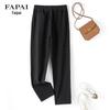 FAPAI Women's Cotton Straight-Leg Casual Pants