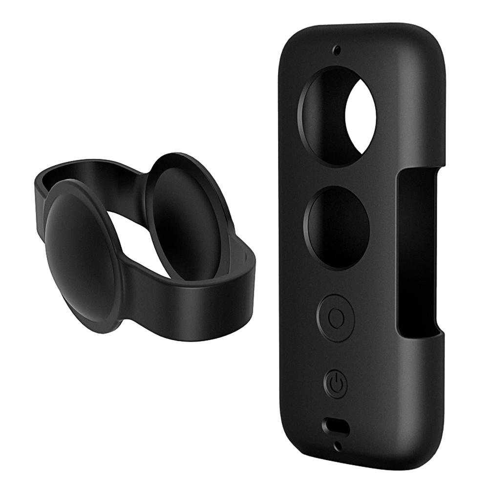 Silicone Case Skillful Manufacture Scratchproof Protector Cover Bracket Frame Lens Case Cap for  One X чёрный
