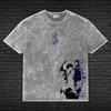 Sung Jinwoo Kamishs Vrede Anime T-shirt Solo Leveling Syratvättad T-shirt