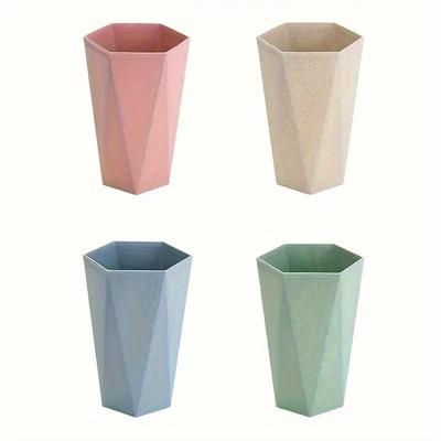 Diamantförmiger Zahnbürstenbecher - 1 Stück Stilvolles Badezimmeraccessoire zum Gurgeln und für Mundwasser - Ideales Geschenk für Feiertage