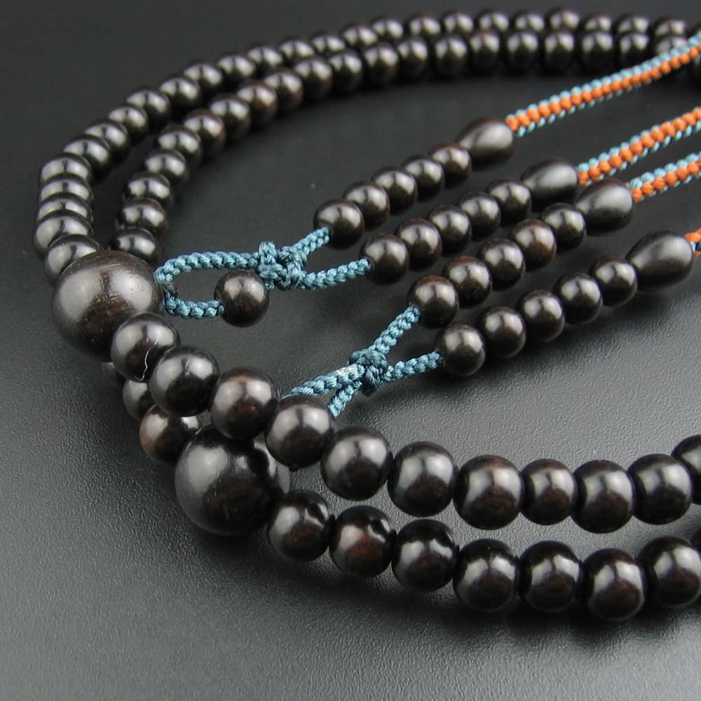 Myorenka Shingon Buddhist Formal Prayer Beads for Ebony Furiwake Shaku Ni 12 Sun Odamaki Bonten Prayer Beads Bag Koyasan Honren Prayer for Memorial