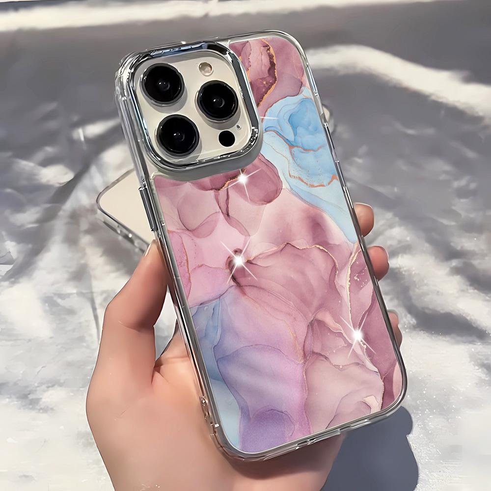 Purple Blending Clear Phone Case For IPhone 17 Air 16 15 14 13 12 11 Pro Max Back Cover For IPhone X XS XR 7 8 Plus Case Funda