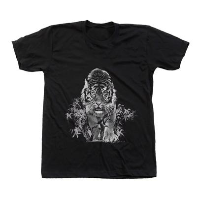 HEISSER VERKAUF Tiger T-Shirt Herren T-Shirt Unisex T-Shirt Siebdruck Rundhals Tier-Shirt Baum-Shirt Weißes T-Shirt Kurzarm