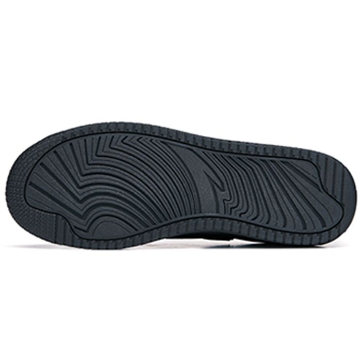 Anta Life Retro Men Black Gray White Leather Fabric Non-Slip Casual Low-Top Sneakers 912218066-3