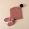 Thick Children Hooded Scarf Caps keep Warm Knitted Hood Scarf Soft Stripe Hooded Scarf Caps  Winter