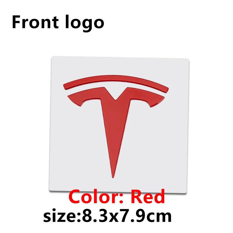 ALL1 1 PC Replacement Front Label Trunk Label for Tesla Model 3 Mode Y Logo Rear Tail Label Car Accessories Personalized Car Sticker