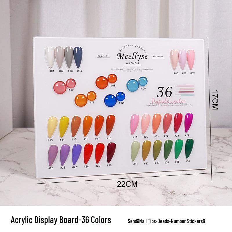 Nail Art Color Chart Display Board - Available In 60, 80, 96, 120, 160, 200, or 240 Colors