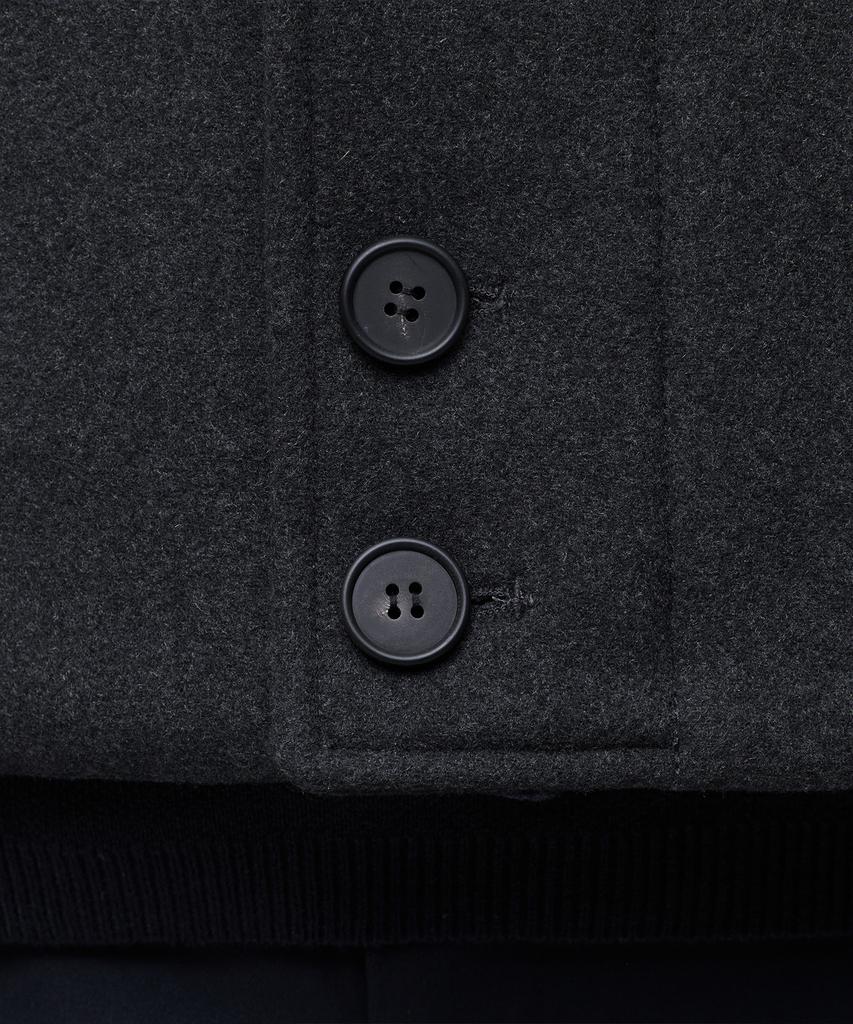 Musinsa Standard Cashmere Blend Oversized Minimal Blouson Jacket [Charcoal Grey]