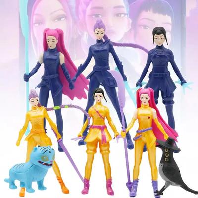 @@@Kpop Demon Hunters Figure K Pop Demon Hunters Figures Huntrix Figures Toy Derpys Tiger Rumi Mira Zoey Sussy Figurine Gifts