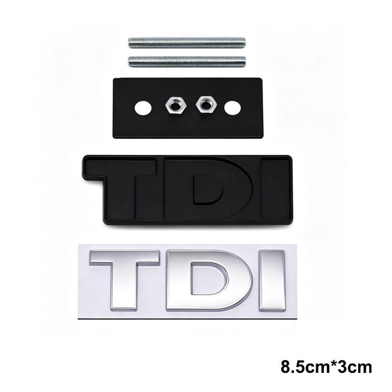 AABLC1 3D Metal TDI Car Grille Emblem Auto Exterior Decoration Accessory for Volkswagen VW Golf Passat Touareg