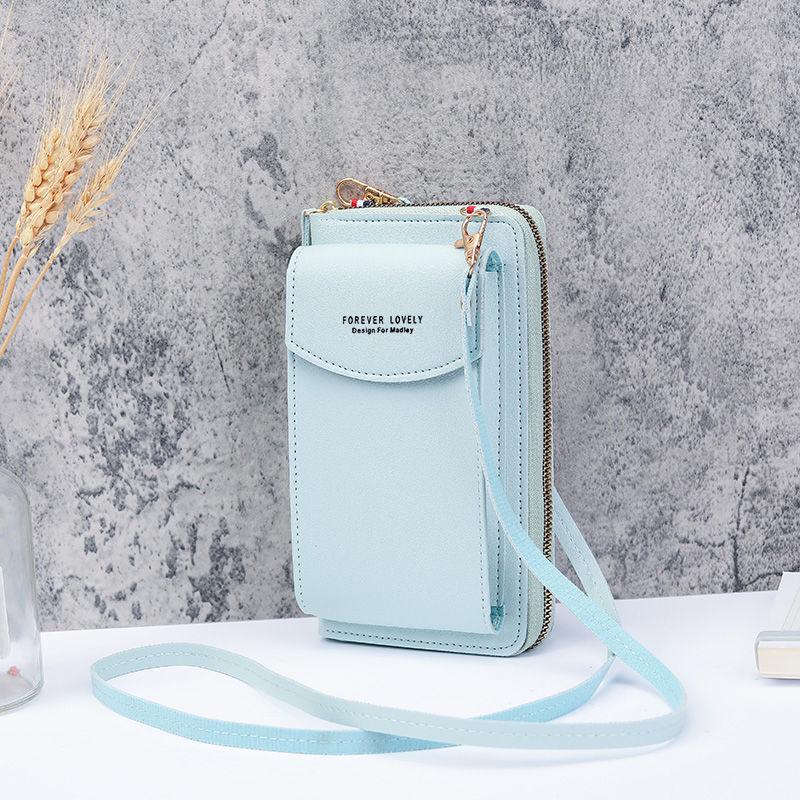 Stylish Women's Mini Shoulder Bag: Versatile Korean Mobile Phone Holder & Wallet with Large Capacity and Multi-Card Slots