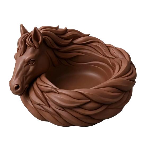 Horse Storage Tray, Decorative Horse Catchall Bowl, Compact Desktop Organizer for Entry Table Dressing Table Bedside Office Desk