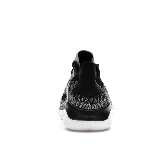 Nike Free RN Flyknit  White Black Men Sneakers 942838-101