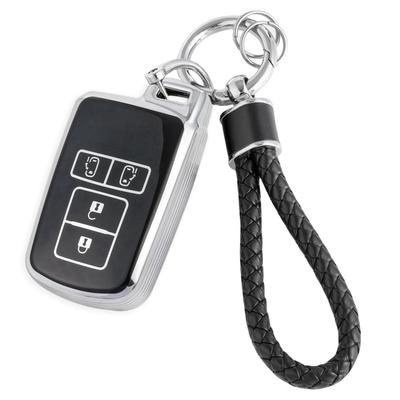 HOYZE Key Case, Key Cover, Cute, Car, Smart Key Case, Braided Leather, Key Chain,