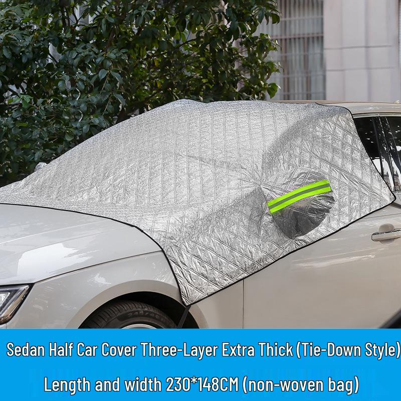 Magnetic Car Sunshade - Insulated Aluminum Windshield Snow Shield