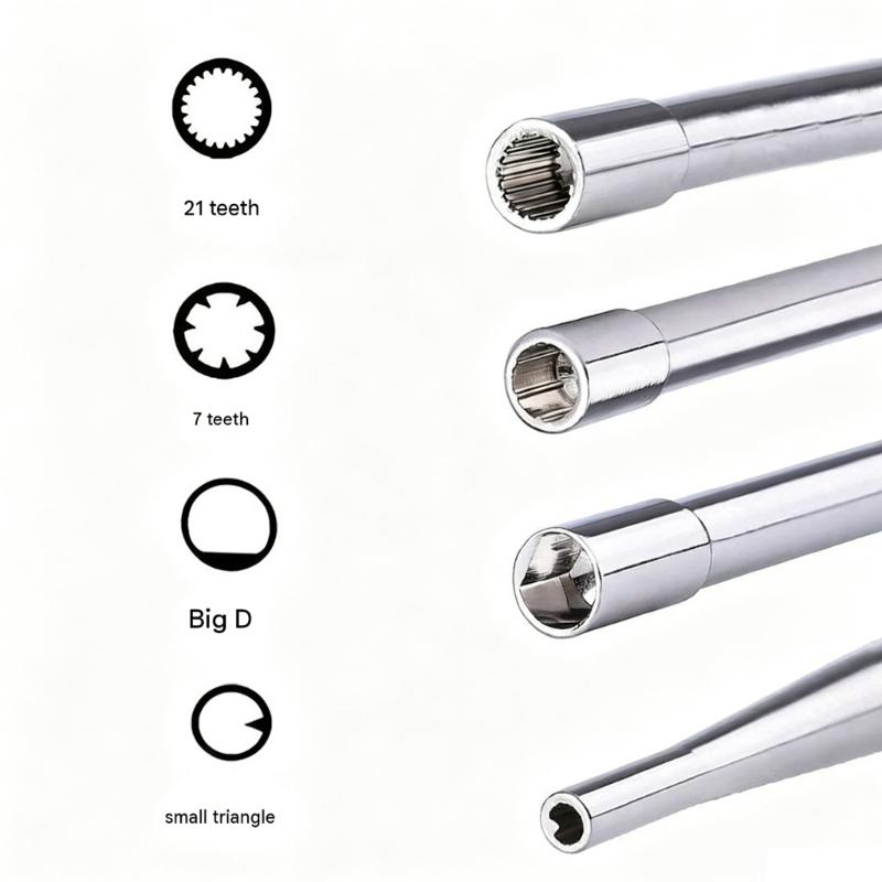 Assorted Tip Carburetor Adjustment Screwdriver with Recessed Screw Access, Textured Grip Handles and Metal Rods