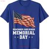 Memorial Day Remember Honor Patriotic Veterans 2025 America T Shirt Vintage Washed Versatile Homme Designer Clothes