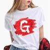 Women T Shirt Harajuku Summer 26 Alphabet K Print Woman Tee Tops Casual 90S Tshirt Femme Fashion Female T-Shirt